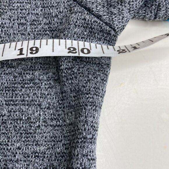 NIKE Sz M Unisex Heather Black Carolina Panthers Funnel Neck Raglan Performance - Picture 5 of 11